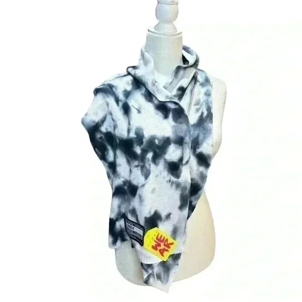 Zumba Together Scarf Black White Tie-Dye